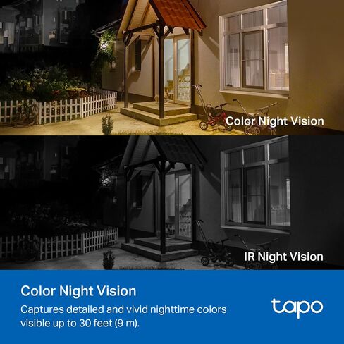 Tapo by TP-Link Wireless Outdoor Security Camera, 1080P, Up to 180 Days Battery Life, Free Person Detection, SD/Cloud Storage, Spotlight Color Night Vision, Alarm, No Hub Needed, Black, C403 in Saudi Arabia