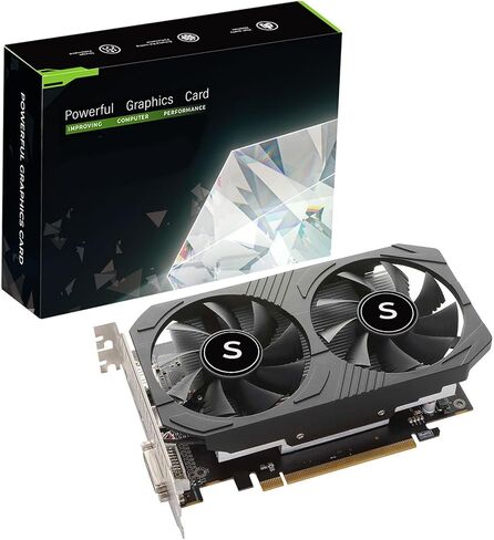 GTX 1050 Graphics Card for PC, 4GB GDDR5 128-bit, HDMI DisplayPort DVI-D, Computer GPU, Gaming Video Card, Low Profile, PCI Express x16, DirectX 12 in Saudi Arabia