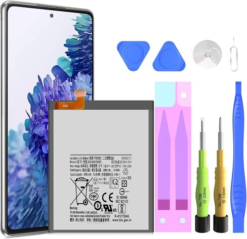 بطارية SHENMZ Galaxy A13، (2024 ترقية جديدة) بطارية بديلة 5800 مللي أمبير في الساعة EB-BA136ABY لهاتف Samsung Galaxy A13 5G SM-A136U SM-A136U1 SM-A136W مع مجموعة إصلاح أدوات الشريط اللاصق in Kuwait