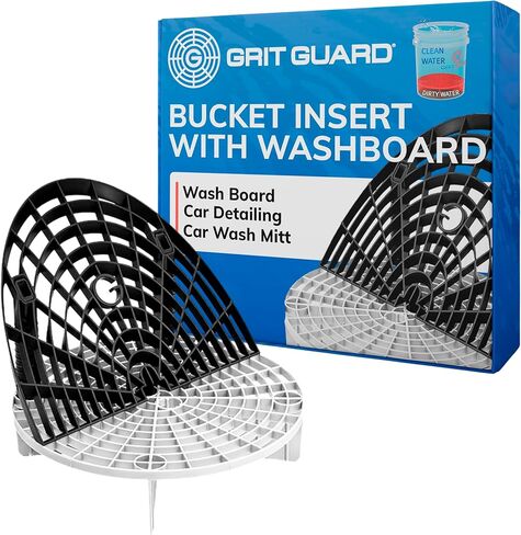 GRIT GUARD - إدراج حصى الأصلي مع حزمة مجموعة مجموعة لوحة الغسيل (أسود، أحمر) in Kuwait