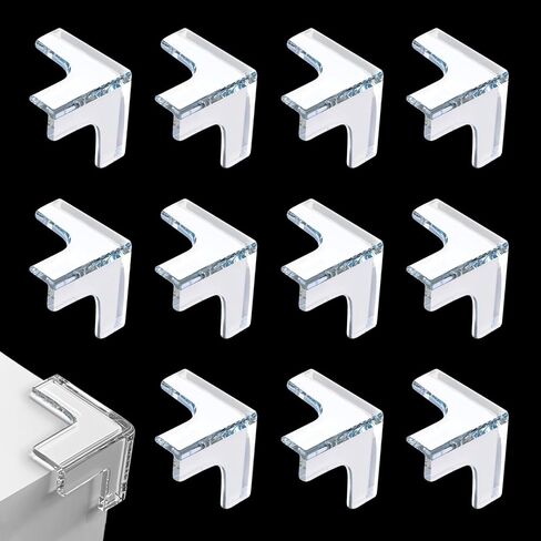 Corner Guards Clear Corner Protectors High Resistant Adhesive Gel Edge Safety Bumpers Corner Covers Protectors 12Pcs in Saudi Arabia