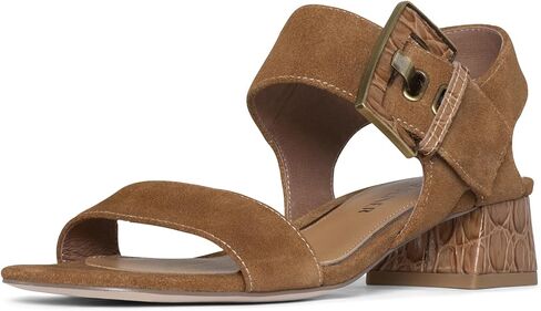 Donald Pliner Women's Croco Patent and Calf Leather Heeled Sandal in Saudi Arabia