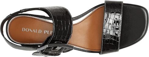 Donald Pliner Women's Croco Patent and Calf Leather Heeled Sandal in Saudi Arabia