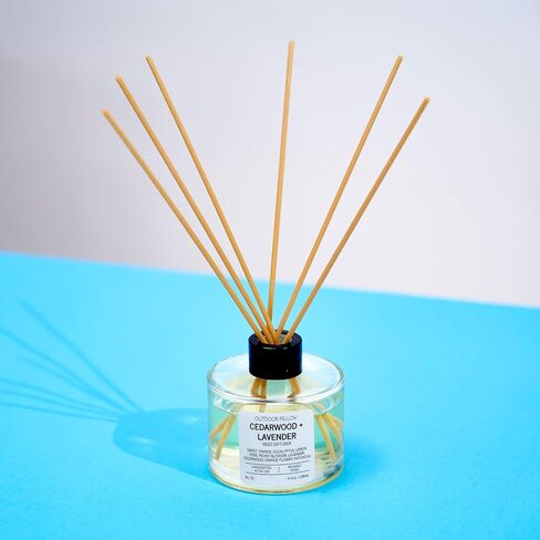 Rosa Moschata (Musk Rose) Reed Diffuser Set - Bergamot, Rose and Sandalwood Scented Reed Diffuser for Home, Home Freshener Diffuser with Sticks, Long Lasting Fragrance, 4 fl.oz. in Saudi Arabia