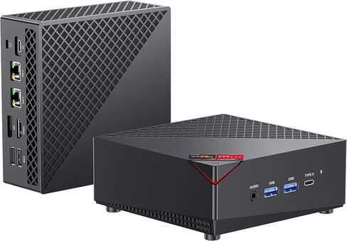 ACEMAGICIAN Mini Gaming PC, AMD Ryzen 7 5700U Dual Channel Mini PC 32GB DDR4 512GB SSD, Mini Desktop Computers Support 4K@60Hz Triple Display/WiFi6/BT5.2/Gaming/Office/Home in Kuwait