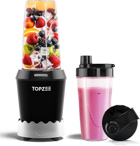 Blender for Smoothies, 1000W Blenders for Kitchen, Dishwasher Safe with 24oz Easy Go Cups in Saudi Arabia