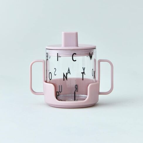 غطاء مشروبات بتصميم حروف للأطفال والرضع، زجاج للشرب شخصي من التريتان - خالٍ من BPA، BPS وخالي من EA، غطاء ملون غير لامع مع حلقة سيليكون، آمن للاستخدام في غسالة الأطباق، 14 جم in Kuwait