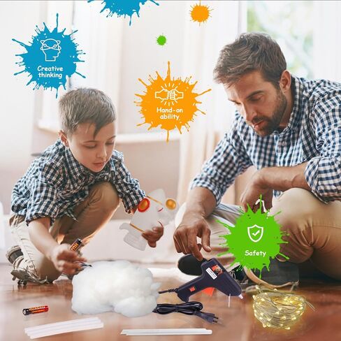 HOUDI DIY Rocket Night Light for Kids, Boys Room Decor, Kids Bedroom Night Light, 4 5 6 7 8 10 Year Old Boy Birthday Gift Ideas, Kids Room Decor Aesthetic, Kids Lamp, Bedroom Decor, Gifts for Boys in Saudi Arabia