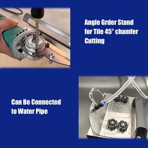 Angle Grinder Stand Grinder Holder Support Tools for Tile 45° Chamfer Cutting with Anti-scratch Base Connectable to Water Pipe in Saudi Arabia