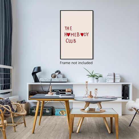 WOFUPMY Trendy Cute Posters Eclectic Preppy Aesthetics Canvas Wall Art Yellow Affirmation Room Decor - More Amor Por Favor Prints for Bedroom Dorm 12x16 inch Unframed in Saudi Arabia
