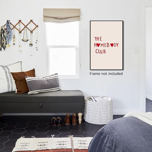 WOFUPMY Trendy Cute Posters Eclectic Preppy Aesthetics Canvas Wall Art Yellow Affirmation Room Decor - More Amor Por Favor Prints for Bedroom Dorm 12x16 inch Unframed in Saudi Arabia