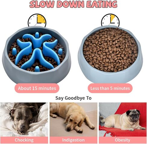 إدراج أوعية تغذية بطيئة للكلاب، إدراج تغذية بطيئة للكلاب من السيليكون مع أكواب شفط قوية مثالية لأوعية الكلاب المصنوعة من الزجاج والسيراميك المصنوعة من الفولاذ المقاوم للصدأ (أسود، حجم صغير) in Kuwait