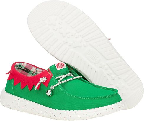 Hey Dude Women's Wendy Holiday Elf Sneaker in Saudi Arabia