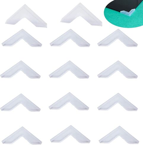YouU Corner Protectors- 20 Pcs Shape Triple-cornered Glass Table Corner Protector Cushion (6mm x 70mm) in Kuwait