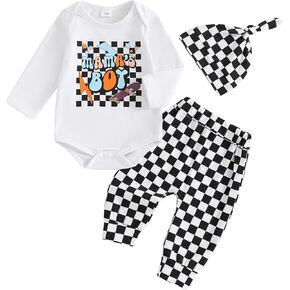 Fall Newborn Baby Boy Clothes Baby Boy Coming Home Hospital Outfit Mamas Boy Shirt Long Sleeve Romper +Pants+Hat