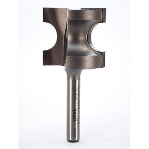 Whiteside Router Bits 1428 Half Round Bit with 1/4-Inch Radius 1-Inch Cutting Length