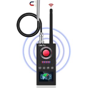 JAXTIN Hidden Camera Detectors, G66 Pro Hidden Devices detectors with AI Auto Scan, Magnetic GPS Tracker/Bug Detectors, Listening Device Detector, Infrared Camera Finder, LED Display (Medium)