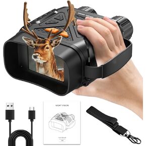 Night Vision Goggles, COLALY Night Vision Binoculars for Adults 2.8'' Large Screen, 10X Digital Zoom, 2000mAh Battery, Save Photo and Video, Support PC, 2.0MP Infrared Scope for Camping & Security