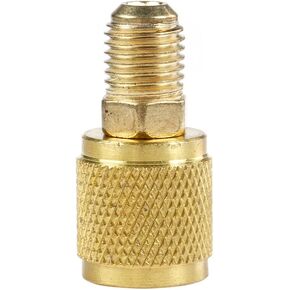 R410a Brass Adapter 1/4" Male to 5/16" SAE Female Charging Hose to Pump HS582