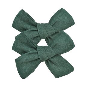 2Pcs Baby Girls Hair Bows, 3 Inches Hair Clips Toddlers Infants Kids Hair Barrettes Wedding Hair Accessories (Navy)