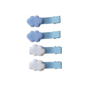 Baby Girls Cloud Hair Clips Pin Toddles Girls Clouds Barrettes Cloud Hairclips BBG44 (Clouds-4 Pcs)