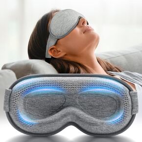 100% Blackout Eye Mask for Sleep, Starry Night 3D Zero Eye Pressure Night Blindfold Ultra Soft& Comfortable Eye Cover for Women Men, Memory Foam，Light Sleeping mask for Travel, Yoga, Nap