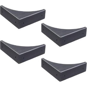 4Pack Box Corner Guard Desk Corner Protector Furniture Edge Safety Cover Metal Corner Bumper Decorative Edge Guard, Light Gold