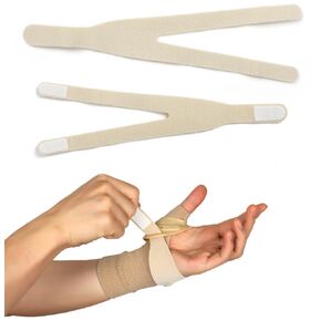 CMC Thumb Brace Splint, CMC Joint Support Stabilizer for Thumb CMC Joint Pain, Instability, Tendonitis, Lightweight & Adjustable Thumb Support Brace for Men and Women, Sand - Left Hand