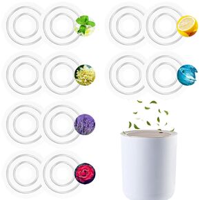 24 Pack Diaper Pail Air Freshener Pads Diaper Pail Deodorizer Disc Baby Trash Can Deodorizer Replacement Tablets Diaper Pail Odor Eliminator Diaper Bags Refill Scented (8 Flavors)