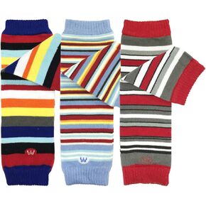 allydrew 3 Pack Polka Dots, Ruffles & Stripes Baby Leg Warmer & Toddler Leg Warmer for Boys & Girls