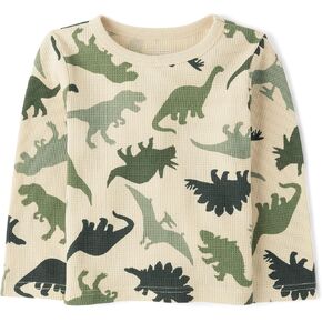 The Children's Place Baby Boys' and Toddler Long Sleeve Everday Casual Thermal Knit Shirt