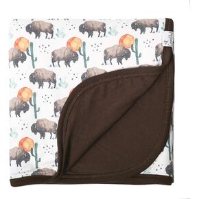 Copper Pearl Three-Layer Baby Blanket: Soft Baby Quilts for Boys and Girls | Breathable, Cozy, Toddler Blanket | Baby Quilt for Newborns | 46x46 Premium Polyester/Rayon | Bison