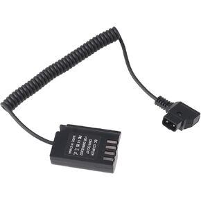 FocusFoto D-Tap to DMW-BLK22/DMW-DCC17 Decoded Dummy Battery Power Adapter Cable for Panasonic Lumix S5 DC-S5 S5II S5M2 S5IIX DC-S5K S5GK G9 G9II G9M2 GH5II GH5M2 GH6 Camera