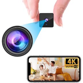 4KHD Wireless WiFi Battery Camera,1800mAh,Upgrade 4K Outdoor Wireless Baby Monitor Home Security Camera Tiny Office Secret Surveillance Cams with Video Recording AI Human Detection Auto Night Vision
