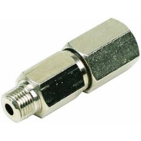 Viair 92832 1/4" Male to 1/4" Female NPT Nickel Plated Check Valve, Gold