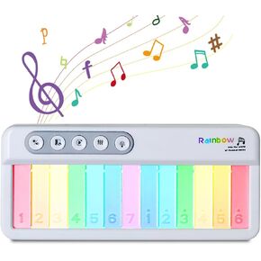 Baby Musical Toys Baby Piano Toy Music & Sound Light Up Musical Toys for Toddlers 1-3, Early Learning Educational Piano Keyboard Toys Baby Girl Piano Toy Boy Girl Gifts