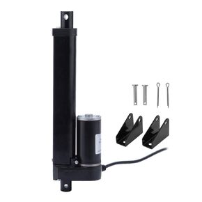 DasMarine 12" Stroke Linear Actuator with Mounting Bracket for Recliner TV Table Lift Massage Bed Electric Sofa,Linear Electric Actuator 225LBS Load Capacity 10mm/s Speed 12V DC,Black,Indoor Outdoor