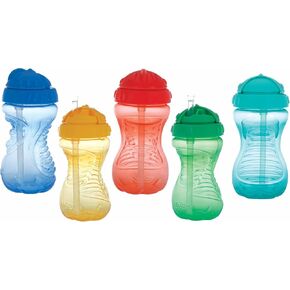 Nuby 1pk Twist N' Sip No Spill Straw Cup - Colors May Vary, One Size (Pack of 1) in Kuwait