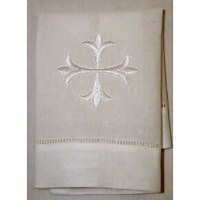 Baby Baptism Cloth with White Cross