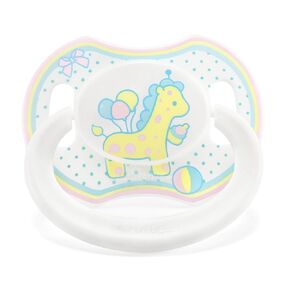 LittleForBig Bigshield Gen-II Adult Sized Printed Pacifier Baby Giraffe Pattern Yellow