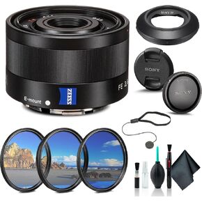 Sony Sonnar T FE 35mm f/2.8 ZA Lens SEL35F28Z, Filter Kit, Cap Keeper, Cleaning Kit, and More