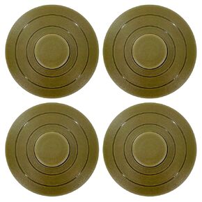 UL-Listed 4-Pack Foot Pedal Switch, Round Floor Lamp Inline Switch with Step-on Button, Easy DIY Installation for Floor Lamp On-Off Control Replacement (Transparent)
