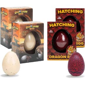 Surprise Growing Dragon Hatch Egg Kids Novelty Toy - Pack of 2, Black in Kuwait