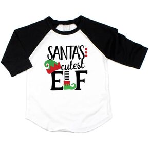 Bump and Beyond Designs Kids Santa's Cutest Elf Shirt