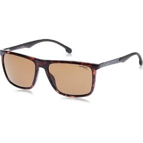 نظارة شمسية كاريرا مستطيلة كاجوال، Mtt Black، 57