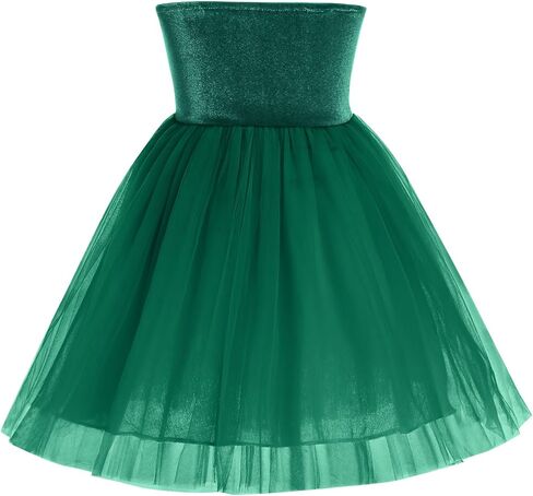 Baby Girls Christmas Velvet Tulle Dress with Headband Armbands 3PCS Fall Winter Holiday Party Photosshoot Dress Outfit in Kuwait