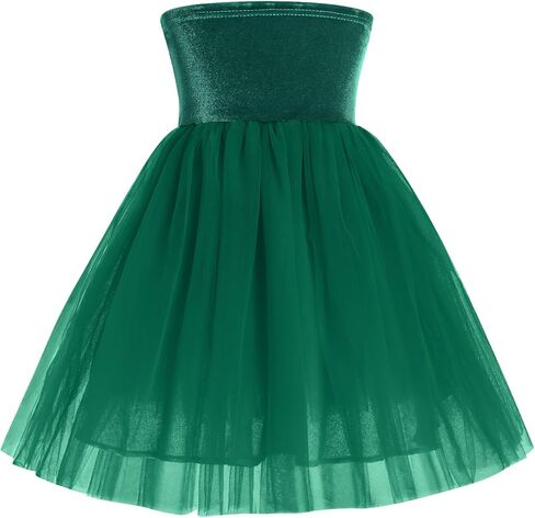 Baby Girls Christmas Velvet Tulle Dress with Headband Armbands 3PCS Fall Winter Holiday Party Photosshoot Dress Outfit in Kuwait