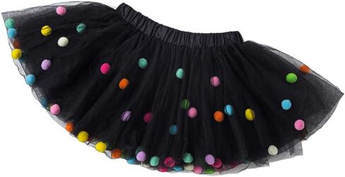 Baby Girls Tutu Dress Pom Pom Balls Soft Tulle Tutu Dress for Toddler Girls in Kuwait
