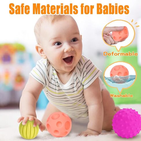 Montessori Educational Toys for Babies 7-12 Months, 7 in 1 Early Learning Educational Kit for Toddlers Gifts, Includes Spinning Drum, Permanent Box, Red Mirror Knob Puzzle, Hedgehog Rattle and More in Saudi Arabia
