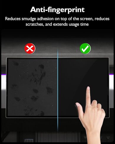 Tempered Glass Screen Protector for Tesla Cybertruck Accessories 2024 18.5" Navigation Display and 9.4" Rear Display Touchscreen Protector Anti-Glare & Anti-Fingerprint - Matte in Saudi Arabia